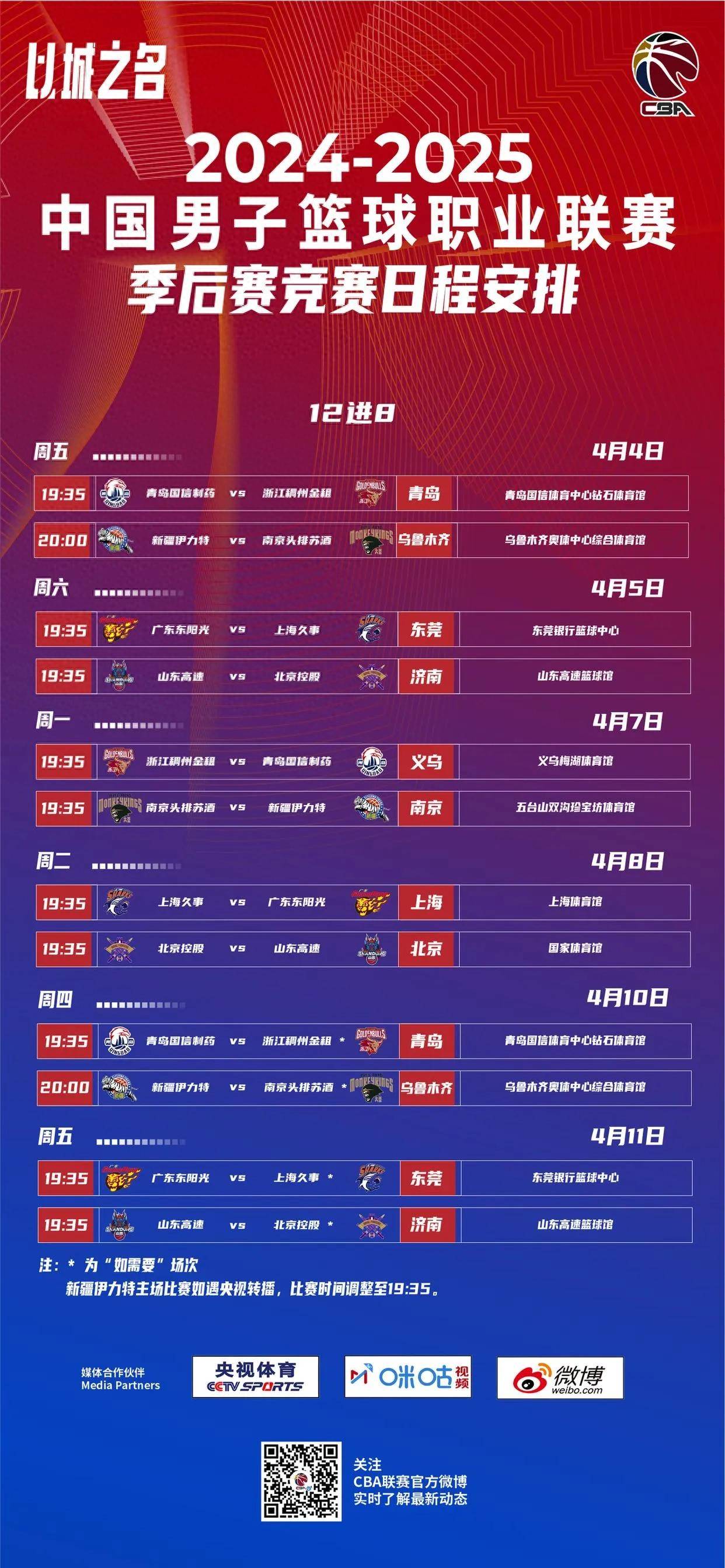 CBA官方宣布新赛季将于十一月开战，球迷期待已久